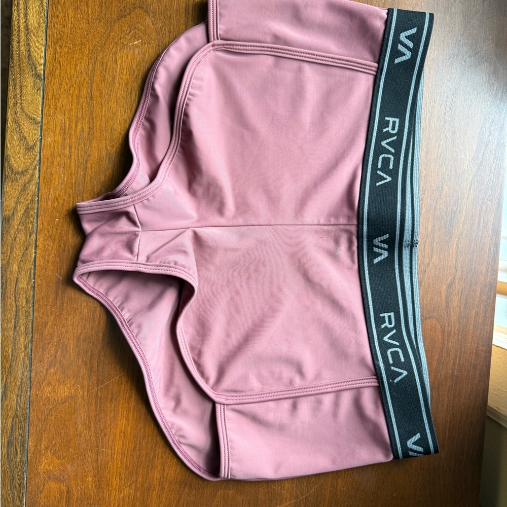 RVCA Women's Mauve / Dusty Pink Swim Booty Shorts - Picture 10 of 10